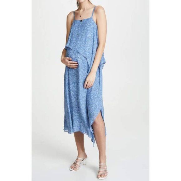 Hatch Dresses & Skirts - Hatch The Savina Dress Floral Blue White Size 2